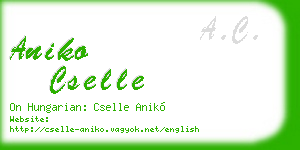 aniko cselle business card
